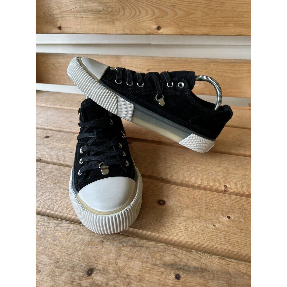 All Saints Black and White Athletic Shoes